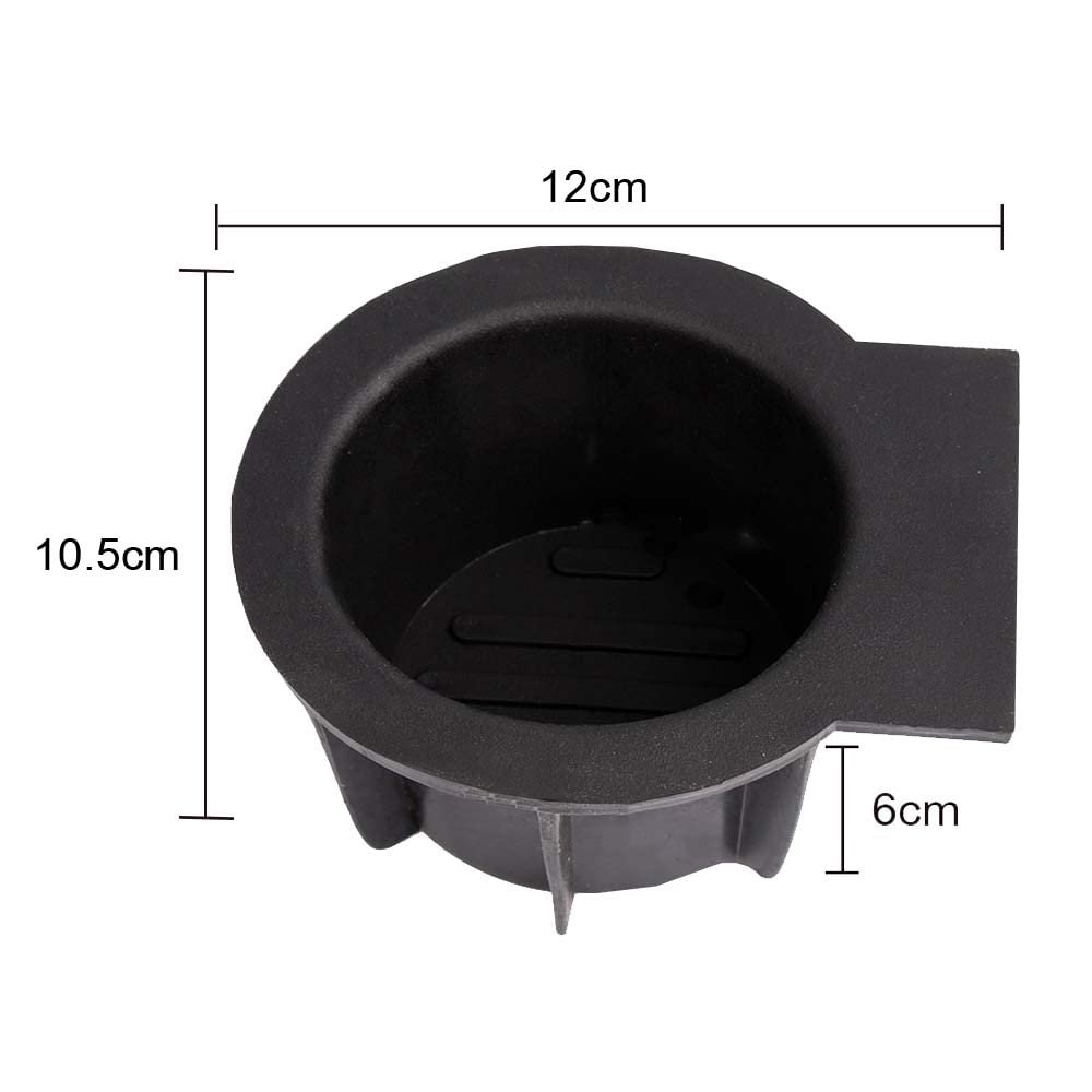 Center Console Cup Holder Insert For Ford F150 2004 2014 Expedition 2003 2006 Lincoln Navigator And Mark Lt Black Abs Plastic 2