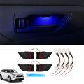 Led Inner Door Handle Bowl Mood Lighting For Toyota Highlander 2020 2021 2022 2023 2024 2025 2026 Blue Decorative Interior 