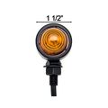 Krator 2pcs Black Heavy Duty Motorcycle Turn Signals Bulb Indicators Blinkers Lights