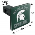 Michigan State Spartans Tow Trailer Hitch Cover Plug Insert 1 4 Inch 25