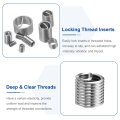 30pcs Wire Thread Inserts 1 23 Unc 1 5d 3 4 304 Stainless Steel Helical Type Coiled Repair Kit Screw Threaded Sleeve Sheath For