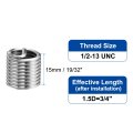 30pcs Wire Thread Inserts 1 23 Unc 1 5d 3 4 304 Stainless Steel Helical Type Coiled Repair Kit Screw Threaded Sleeve Sheath For