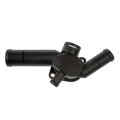 Rear Engine Coolant Water Outlet For Volkswagen Jetta 1999 2010 Plastic Black 90 Degrees Housing Neck Angle 1 255 In Diameter 