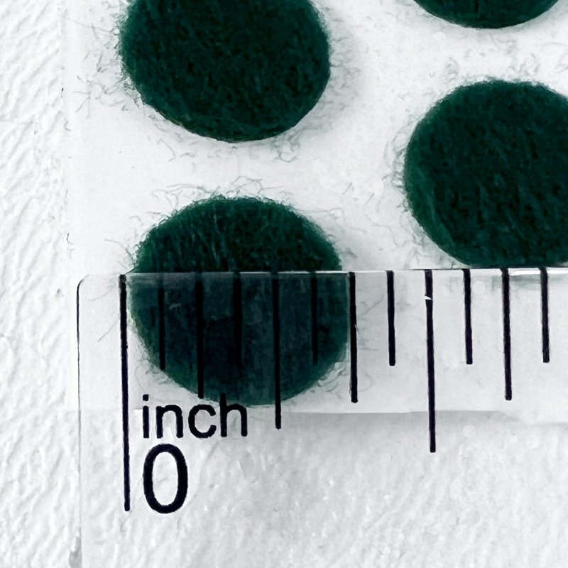 National Artcrafta Dark Green 3 8 Felt Pads With Adhesive Back Pkg 1000