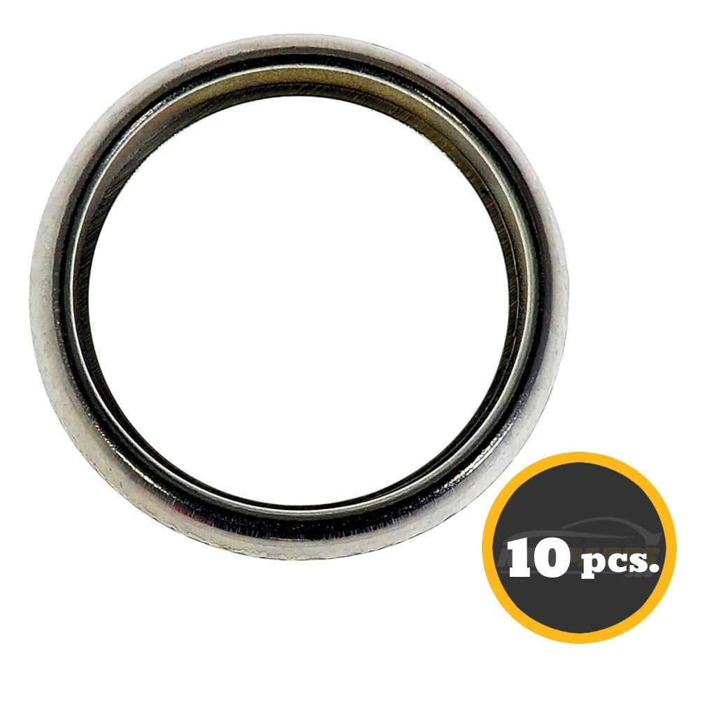 Engine Oil Drain Plug Gaskets For Subaru Brz 2013 2020 10 Pieces Steel Silver 0 63 In Inside Diameter Replacement 803916010