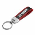 Ipick Image Made For Ram Power Wagon Real Carbon Fiber Strap With Red Leather Stitching Edge Key Chain