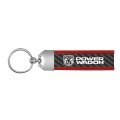 Ipick Image Made For Ram Power Wagon Real Carbon Fiber Strap With Red Leather Stitching Edge Key Chain