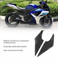 Qiilu 2pcs Gas Tank Side Fairing Cover Left Right Replacement For Suzuki R 600 750 2006 2007 Carbon Fiber Seats And