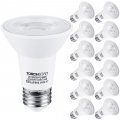 Torchstar 12-pack Par20 Led Bulbs Cri 90 Dimmable 500 Lm Spotlight Bulb 3000k Warm White Ul Energy Star Listed 6 5w 50 Watt 