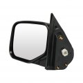 Ocpty Black Left Side Mirror Fit For 2006-2014 Honda Ridgeline Smooth Glass Manual Folding