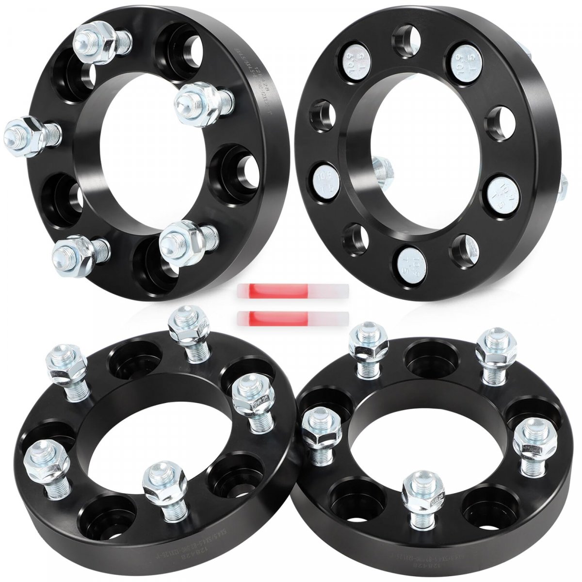 4pcs 1 In Wheel Spacers 5x4 To 5 Hubcentric Adapters 12x1 25 Studs 82 5mm Center Bore Forged Aluminum For Infiniti And Nissan