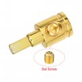 X Autohaux 4pcs Amp Input Reducer Copper 0 Gauge Car Stereo Audio Awg Pin Power Ground Wire Gold Tone