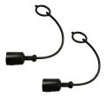 2 Pack Et15510 W42990 Hydraulic Coupler Fitting Dust Caps For John Deere Equipment Tear Proof Rubber Design 