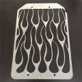 Smt-stainless Flame Radiator Grille Cover Compatible With Kawasaki Vulcan Vn 1500 Vn 1700 Chrome Moto B00xohyx8g 