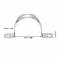 Uxcell 42mm 1 65 Rigid Pipe Strap 2 Holes Tube Straps 201 Stainless Steel Tension Clip Clamp 25pcs