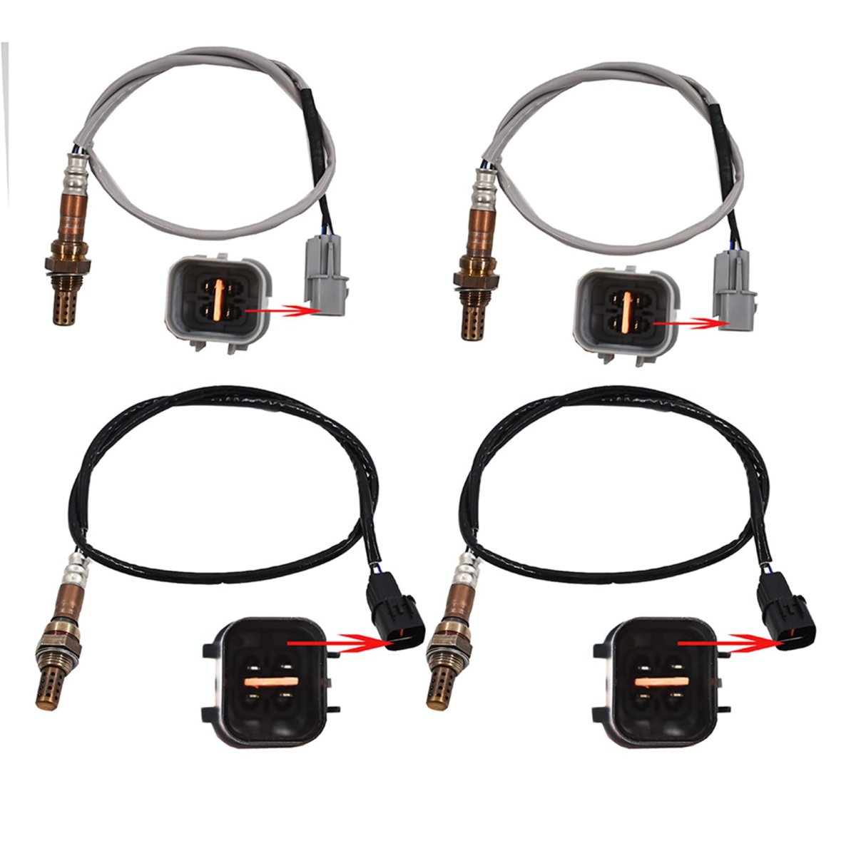 4pcs Upstream Downstream Oxygen O2 Sensor Replacement For Mitsubishi Endeavor V6 3 8l 2004-2011