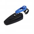 Uxcell Universal Black Blue Motorcycle 7 8 Inch Handle Bar End Side Rearview Mirrors Pair