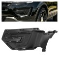 Hecasa Left Fog Light Bezel For 2016-2019d Explorer Police Interceptor Utility Front Bumper Lamp Cover Trim Textured Black 