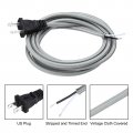 Uxcell 8ft 18 2 Cloth Covered Lamp Cord With Plug 3 Pcs Vintage Electrical Stripped Ends For Extension Wiring Diy Repairing