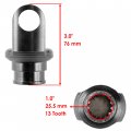Caltric Front Drive Shaft Input Yokes And U-joint Compatible With Arctic Cat 550 2009 2010 2011 2012 2013 2014 2015