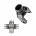Caltric Front Drive Shaft Input Yokes And U-joint Compatible With Arctic Cat 550 2009 2010 2011 2012 2013 2014 2015