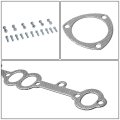 Aluminum Exhaust Manifold Header Gasket Set Compatible With 67-86 Chevy Gmc C K Pickup Suburban Sbc