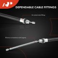 A-premium Rear Passenger Side Parking Brake Cable Assembly Compatible With Dodge Plymouth Models Neon 2000-2005 Replace
