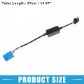A Absopro Led Car Headlight Canbus Decoder 9007 Error Free Warning Resistors Replacement Anti Flicker Resistor Plastic Black