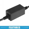 A Absopro Led Car Headlight Canbus Decoder 9007 Error Free Warning Resistors Replacement Anti Flicker Resistor Plastic Black
