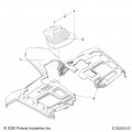 Polaris Atv Front Cover Painted Velocity Blue Genuine Oem Part 5437739-689 Qty 1