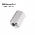 Uxcell M6 X 1 0-pitch 15mm Length 304 Stainless Steel Metric Hex Coupling Nut 10-pack