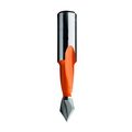 313 060 11 2 Flute Dowel Drill For Through Holes 6mm 15 64 In Diameter 10x26mm Shank Right Hand Rotation Ptfe Coated Steel 