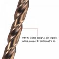 Uxcell M35 High Speed Steel Straight Shank Twist Drill Bit Gold Oxide 7mm Diameter 300mm Length