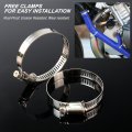 G-plus Silicone Radiator Coolant Hose Kit Clamps Fit Compatible With 1967-1972 Chevy C K Series C10 Pickup Black