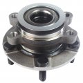 Motorbymotor Front Rear Wheel Bearing And Hubs Assembly With 5 Lugs Replacement For 2008-2013 Nissan Rogue Hub 4pc Set 