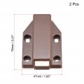 Uxcell Single Touch Catch Magnetic Latch For Cabinet Door Cupboard Brown 2pcs