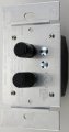 Classic Accents Three Way 600 Watt Black Button Antique Push Dimmer Light Switch 