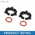 A Absopro H7 Led Headlight Adapter Bulb Retainer Holder Front Side For Hyundai Veloster 2012-2016 Black 2pcs