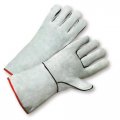West Chester 930 Standard Grey Split Cowhide Leather Welder Gloves Large Winged Thumb Gunn Pattern Pack Of 12 Pairs 