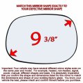 Driver Side Mirror Glass Assembly With Backing Plate Compatible 1998-2003 Dodge Ram 1500 2500 3500 1997-2004 Dakota 1998-2004