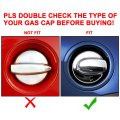 Hecasa Gas Cap Cover Compatible With 2007-2014 Bmw Mini Cooper S R55 R56 Carbon Fiber Printing Petrol Tank Fuel
