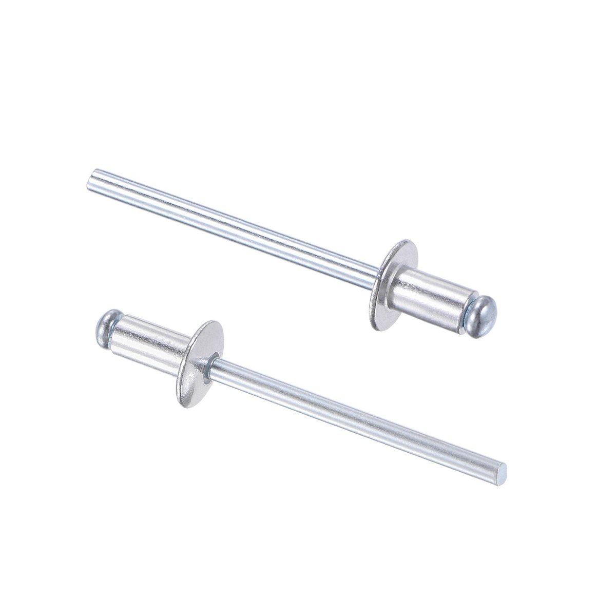 Blind Rivets Aluminum Pull Core Decoration 4mm Diameter 8mm Grip Length Silver Tone 120pcs
