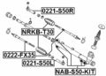 Febest 0221-s50r Left Tie Rod End 