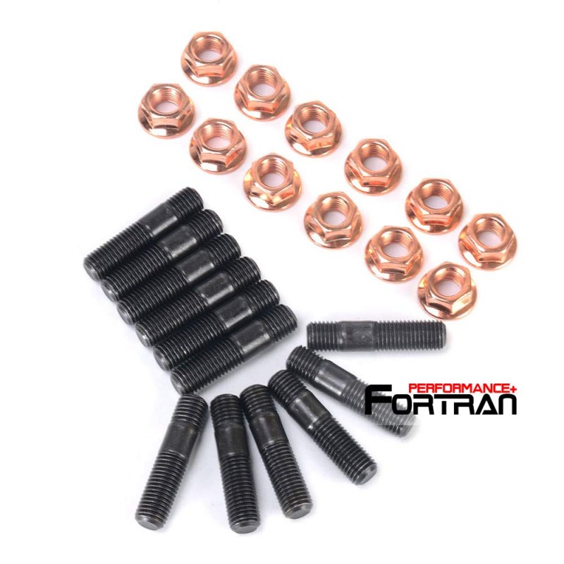 Exhaust Stud Kit W Egged Copper Nuts For Skyline R32 R33 Gtst Rb20 Rb25 Rb25det