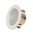 4 Inches Frosted Lens Shower Trim For Line Voltage Recessed Light Lighting-white Fit Halo Juno