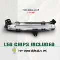 Led Drl Turn Signal Daytime Light Passenger Side Pc Pp Black