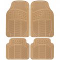 Bdk All Weather Rubber Floor Mats For Car Suv Truck 4 Pieces Set Front Rear Trimmable Heavy Duty Protection 