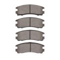 Rear Disc Brake Pads For Eagle Summit 1992 1993 1994 1995 Set Of 4 4000 Hybridynamic Series Mechanical Pad Wear Sensor Type 
