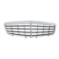 Front Grille For Mercedes Benz E400 2013 Sedan Plastic Chrome Shell With Painted Black Insert Replaces Mb1200155 And 