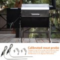 2-pack Temperature Meat Probe Replacement For Rec Tec Wood Pellet Grill Recteq Accessories With Thermometer Holder Clip